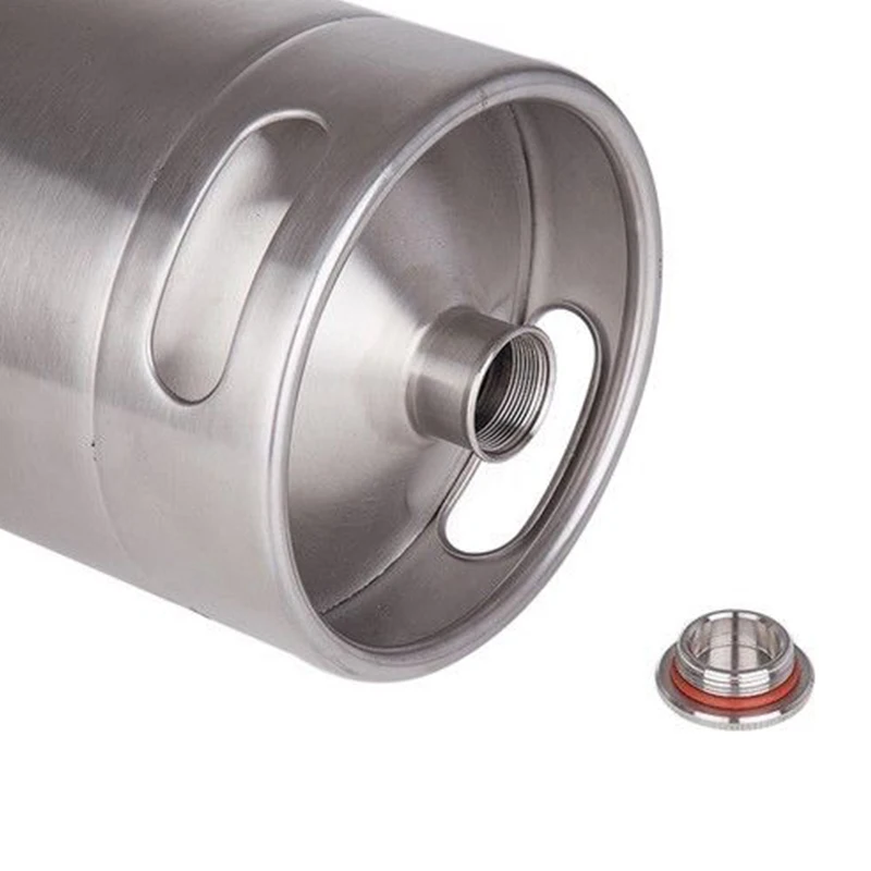  2L Kegs 304 Stainless Steel Home Beer Mini Keg Beer Growler Portable Beer Bottle Making Bar Accesso