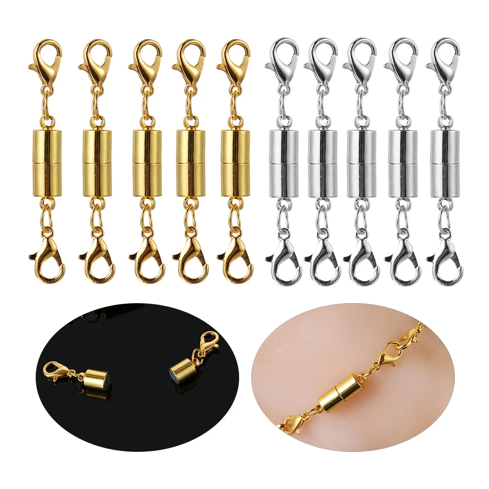 

5/6Pcs/Set Magnetic Clasps Silver Color Smooth Round Sale Hot Sell DIY Jewelry Fit Bracelet Necklace Mujer Accessories