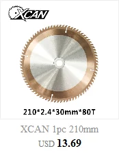 XCAN 1 шт. нож для циркулярной пилы 160 мм Диаметр 48/60/80T деревянный отрезной диск для резки акриловой Пластик карбида вольфрама TCT циркулярная дисковая пила