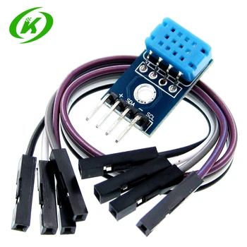 

DHT12 module digital temperature and humidity sensor single bus and I2C communication compatible with DHT11