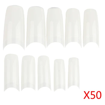 

500Pcs Professional Quality False Acrylic Nail Art Tips French Style White
