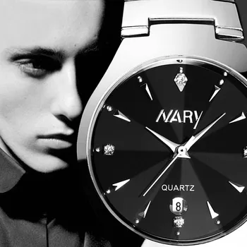 

Drop Shipping Relogio Masculino Luxury Men Single Calendar Quartz Stainless Steel Date Wrist Watches
