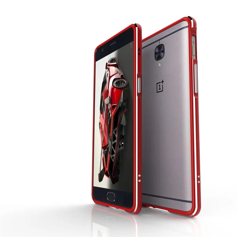 Для oneplus 3 т One Plus Роскошные ультра тонкий Алюминий металлический бампер Рамки