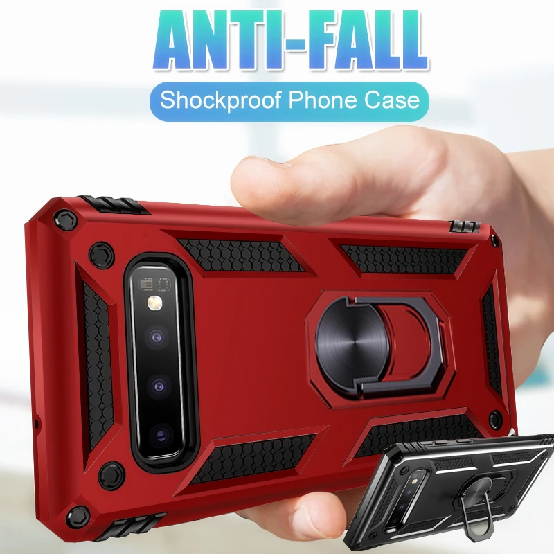 

Luxury Armor Silicone Bumper Case On The For Samsung Galaxy S7 Edge S9 S8 S10 Plus Note 8 9 A7 2018 A50 A10 M20 Shockproof Case