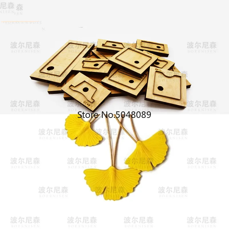 

Custom Size Leather Die Cutter Japan Steel Blade Leather Knife Mold Apricot leaf pendant Template Leather Tool Cutting Wood Dies