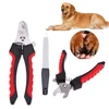 Gran oferta Borde de la uña de acero inoxidable, cortador de garras, tijeras, lima de uñas, cortauñas, Kits de aseo para mascotas m6KmMz6Y