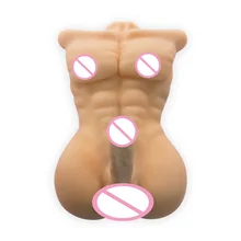 Real silicone rubber realistic best japanese life size male sex dolls for women gay male doll masturbation machine with Dildo