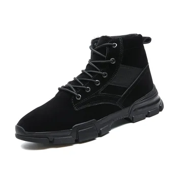 

ZERO MORE Men's Boots Round Headed Army Boots British High-Up Shoes Autumn And Winter Army Boots Ankle Boots