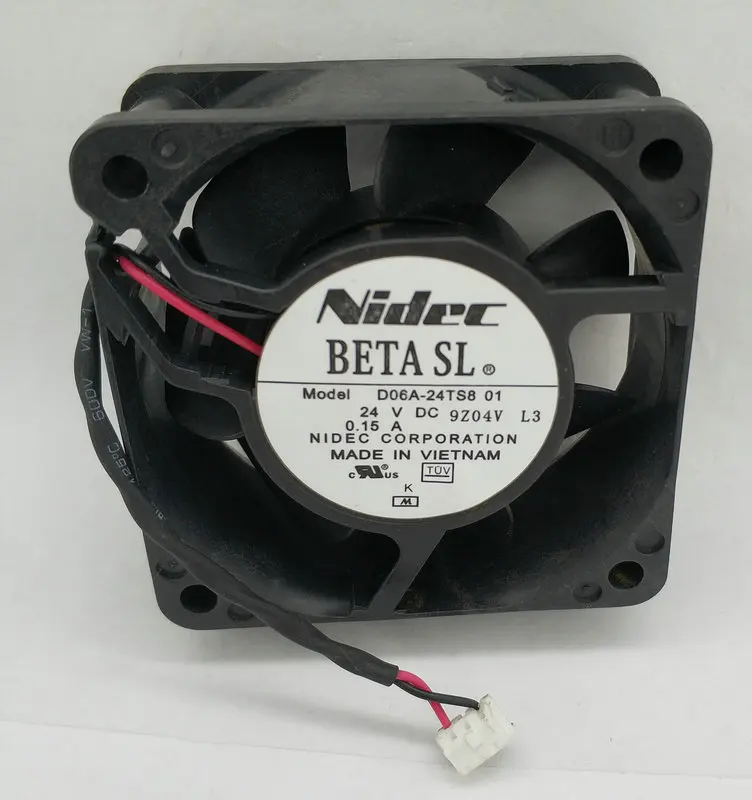 NIDEC 6025 24 V 0.15A D06A-24TS8 01 Вентилятор охлаждения 60*60*25 мм 6 см