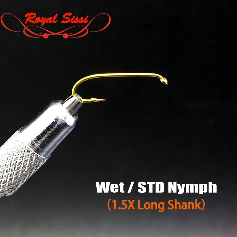 

30 pieces/pack wet fly hook 1.5X lengthened standard nymph hook Size 4# 8# 12# 16# fly fishing tying hooks for nymph &wet flies
