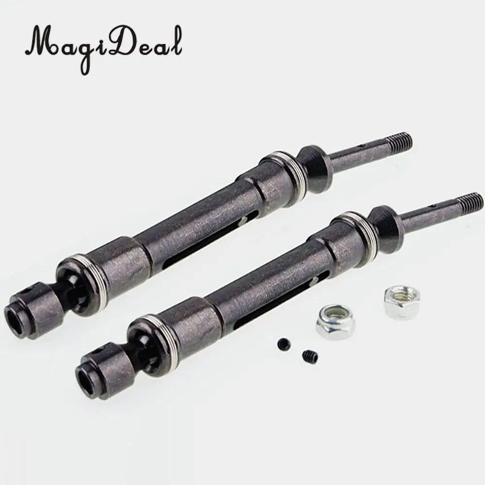 MagiDeal 4x Aluminum Alloy Front Rear Universal Drive Shaft Dogbone for Traxxas Slash 1/10 SLA017 4X4 HQ727 Short Truck  3Kinds