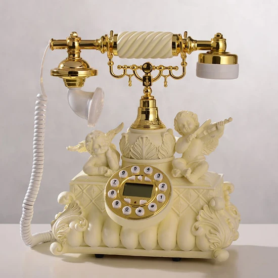 Hoshine Brand Novelty Design European Style Corded Phone Cupid Angels
