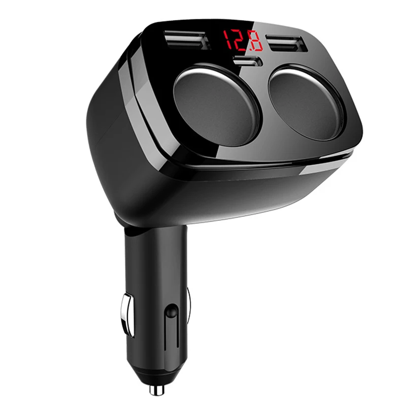 Зарядное устройство для автомобильного прикуривателя type C QC 3 0 двойной usb