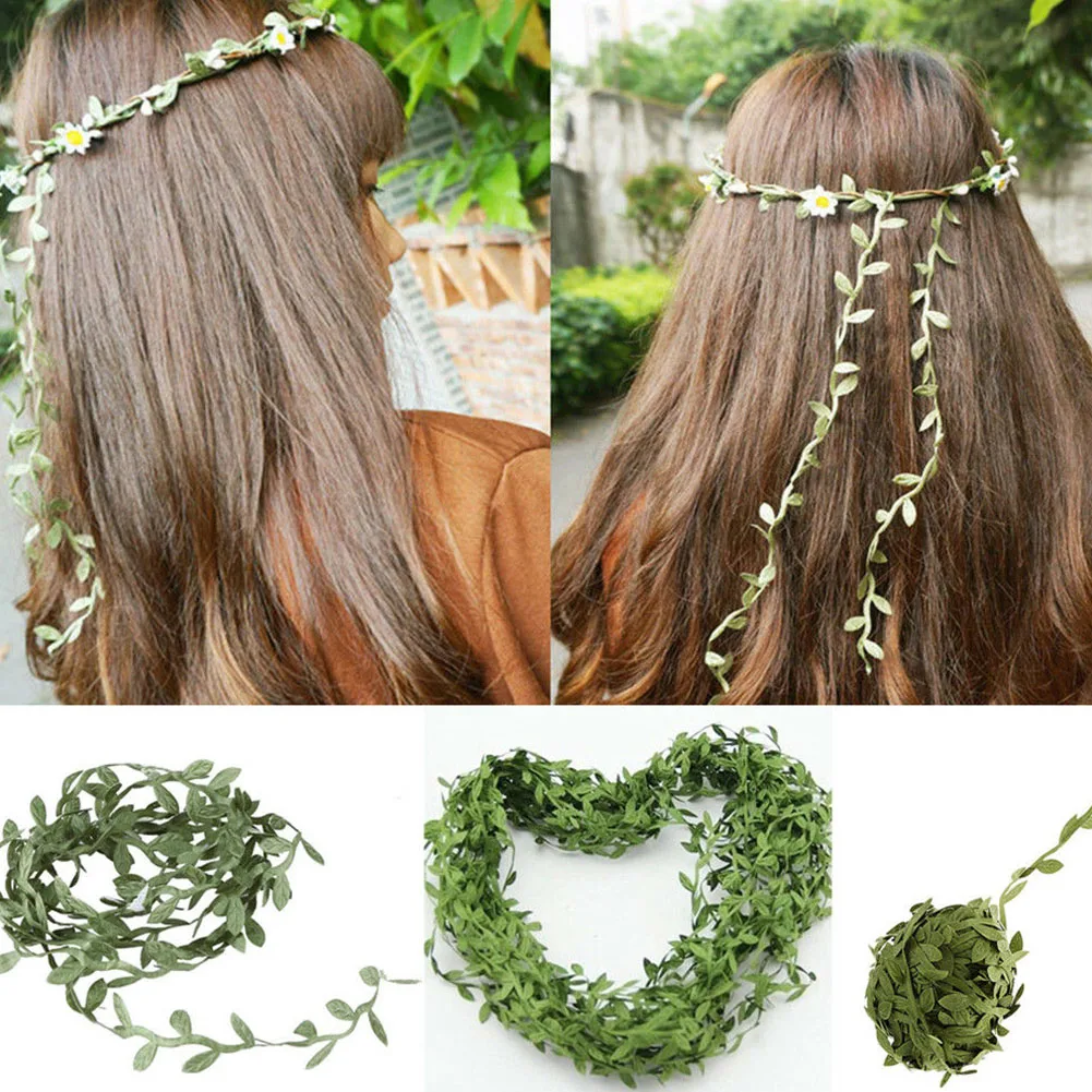DIY гирлянда из ротанга садовая Гирлянда Веревка цветочный искусственный Плющ