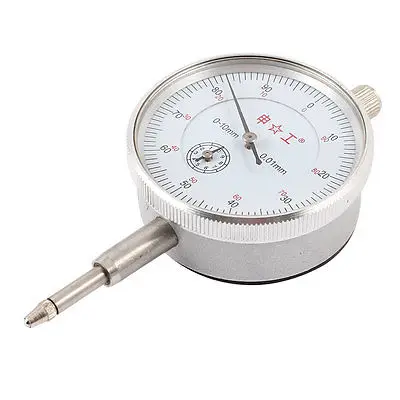 

Chrome Plated Indicator Measure Range 0-10mm Dial Gauge w Box
