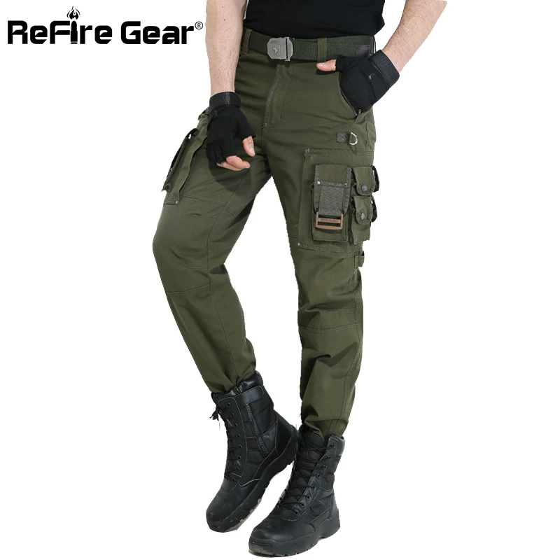 Refire gear Army Force 101th Airborne военные брюки мужские SWAT полицейские боевые тактические брюки карго страйкбол карманы хлопковые брюки
