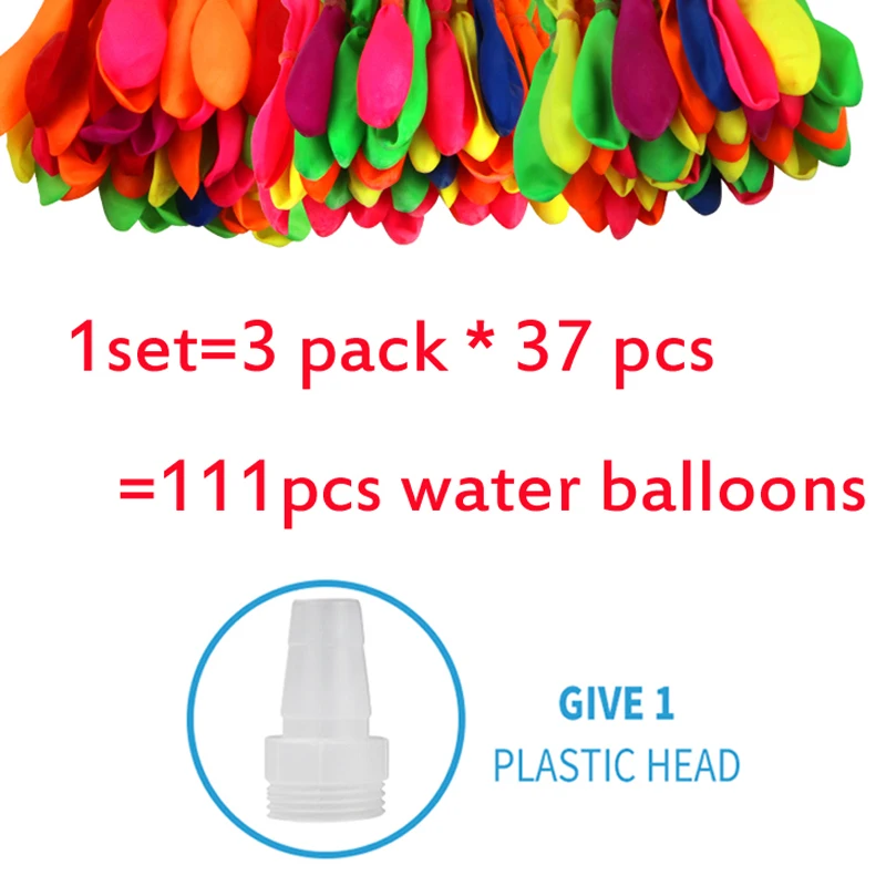

3*37pcs Water Bombs Balloon Amazing Filling Magic Balloon Children Water War Game Supplies Kids Outdoor Beach Toy Party Gift Toy
