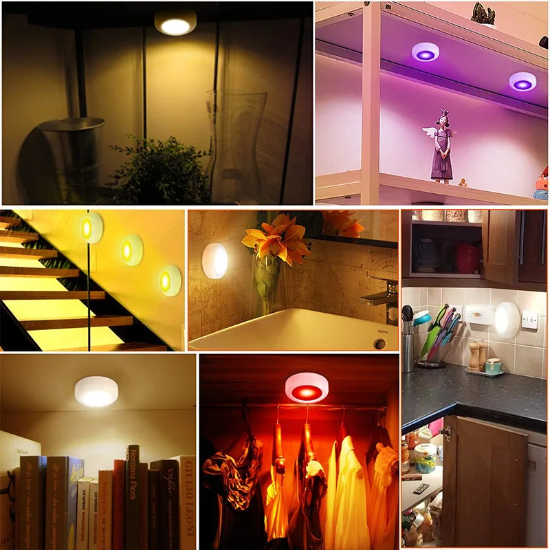 Tanie Bezprzewodowy światła podszawkowe LED możliwość przyciemniania czujnik dotykowy LED RGB sklep