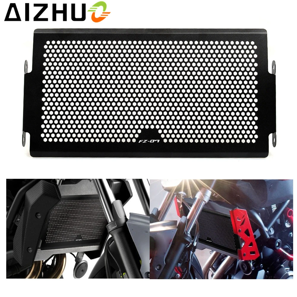Motorcycle Radiator Grille Cover Stainless Steel Radiator Guard Protector For Yamaha  MT-07 MT07 MT 07 FZ-07 FZ07 FZ 07 2014-16