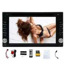 Double 2 DIN 6.2” HD Car DVD Player Touchscreen In Dash Stereo Radio Bluetooth car styling gps radio stereo multimedia player