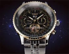 JARAGAR Big Dial Mens Watches Top Brand Luxury Automatic Self-wind Relogios Masculino Military Watch Mechanical Tourbillon Clock
