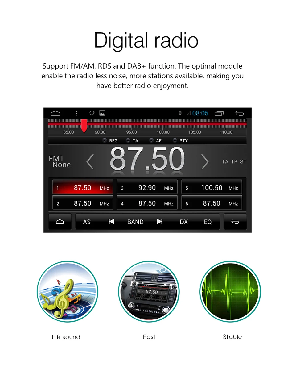 Clearance MARUBOX 2 Din Eight Core Android 8.1 For Toyota RAV4 Car Multimedia Audio DVD Player 7" Touch Screen Bluetooth Stereo Radio GPS 10