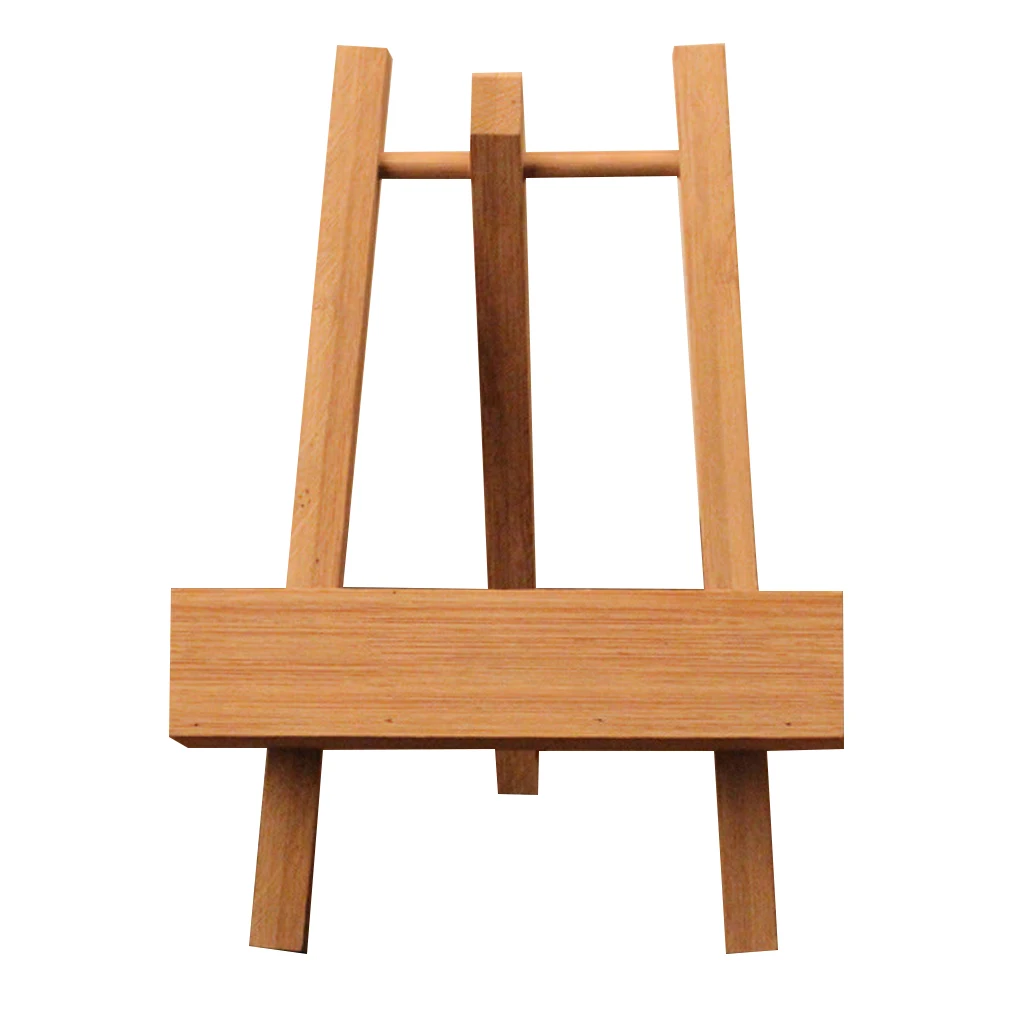 Bamboo Tea Cake Stand Photo Display Rack Plate Picture Frame Holder Easel