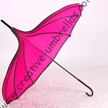 Профессионально изготовленные зонты, 8 мм пагода зонты и 7,0 мм металлические рифленые Длинные ребра, рука открыть, башня зонтик, 16 к