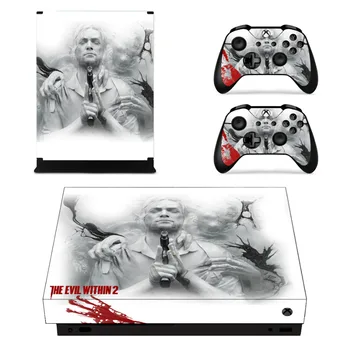 

The Evil Within 2 Skin Sticker Decal For Microsoft Xbox One X Console and Controller Skin Stickers for Xbox One X Skin Vinyl