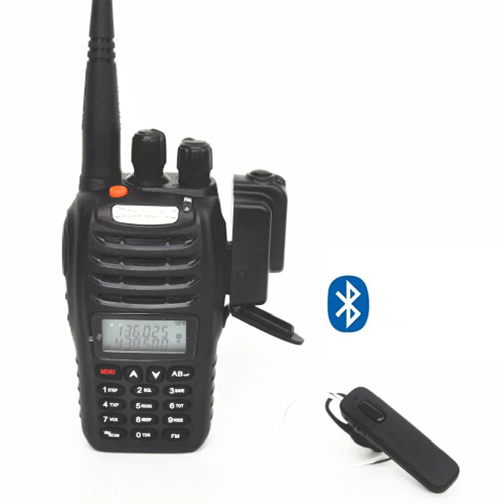 Беспроводная Bluetooth гарнитура K1 коннектор ключ и 730P динамик для Baofeng/Kenwood/TYT Walkie Talkie