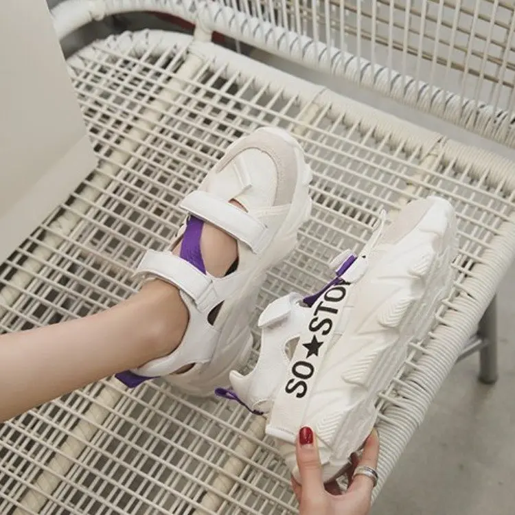 Women's Sandals Summer Trainers Hook Loop Sandals Women Chunky Sandal Wedge Platform Shoes Casual Sandalias Mujer 2019