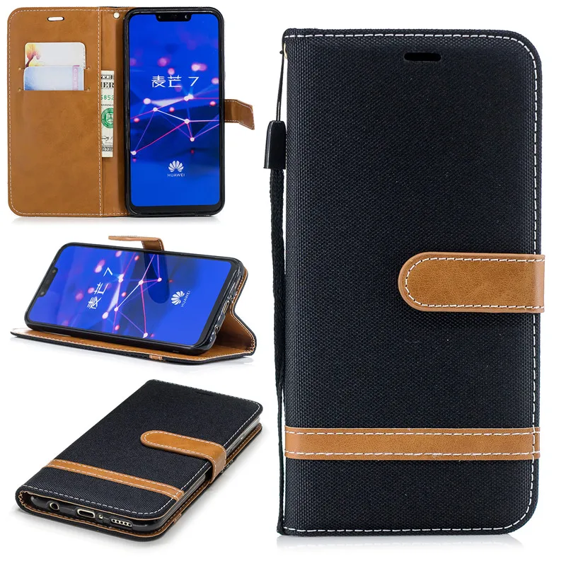Case For Huawei P30Pro P20Lite Leather Flip Wallet Case For Huawei Mate20 20Pro 10Lite P Smart 2019 P10 Case Painted Phone Cases (16)