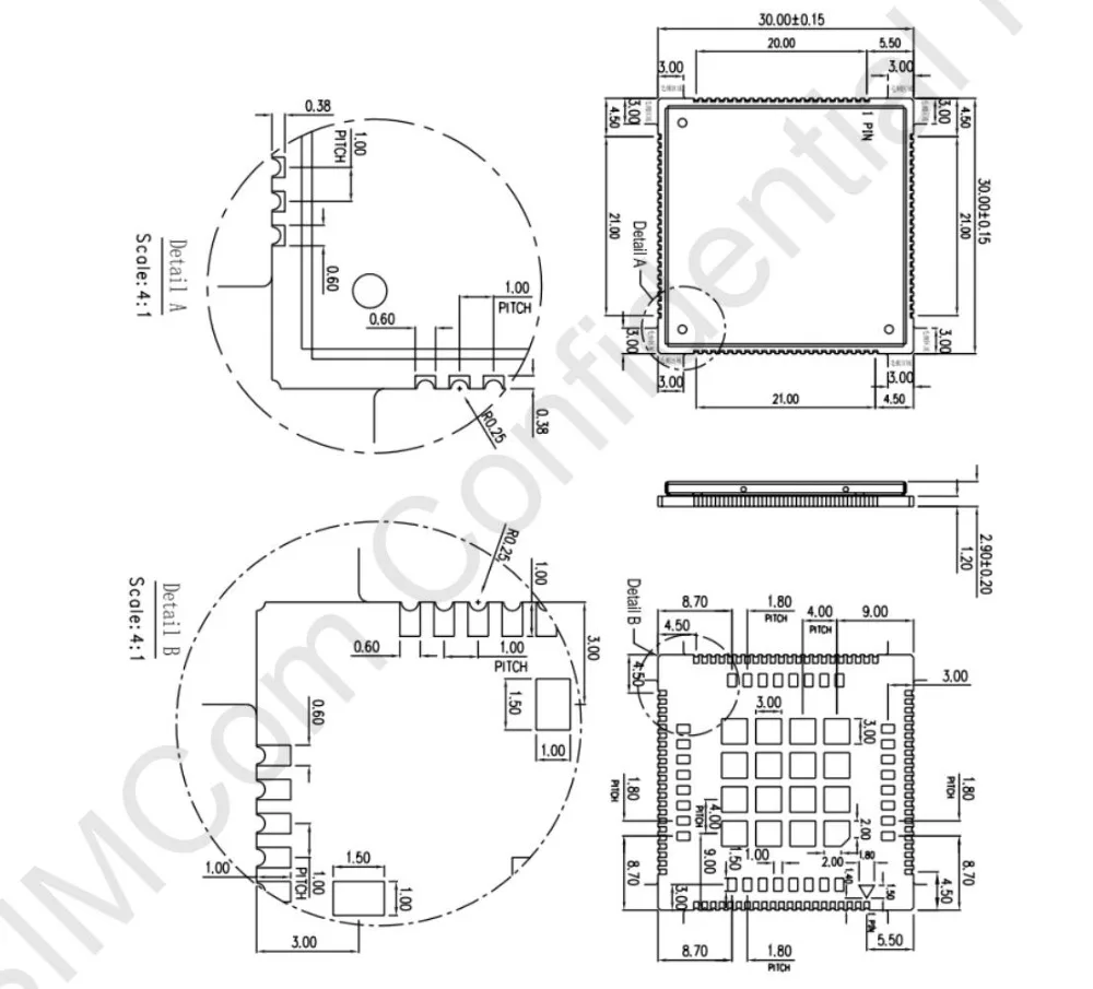 cat4 módulo versão global para SIM7600E-H SIM7600SA-H SIM7600JC-H SIM7600A-H