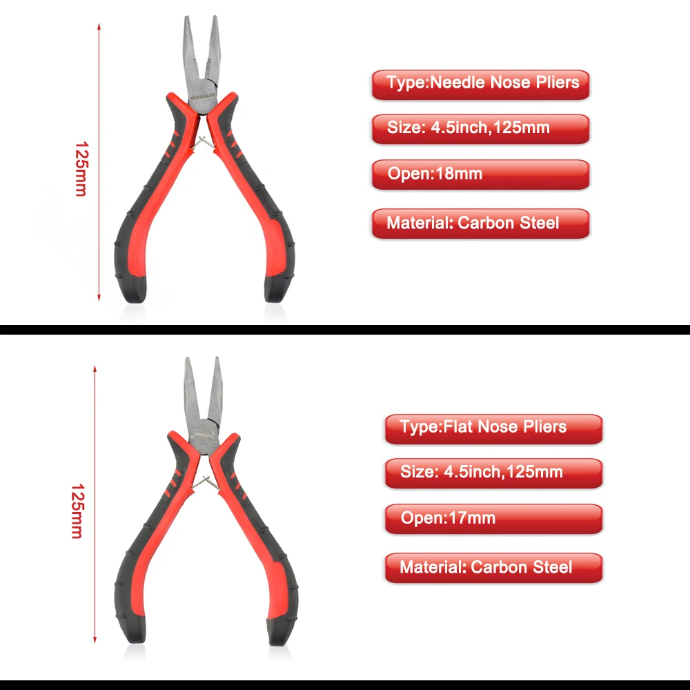 NEWACALOX 4," 8 шт. для изготовления украшений Бисероплетение Мини-плоскогубцы Набор инструментов кусачки для проводов режущие боковые ножницы для ремонта ручные инструменты