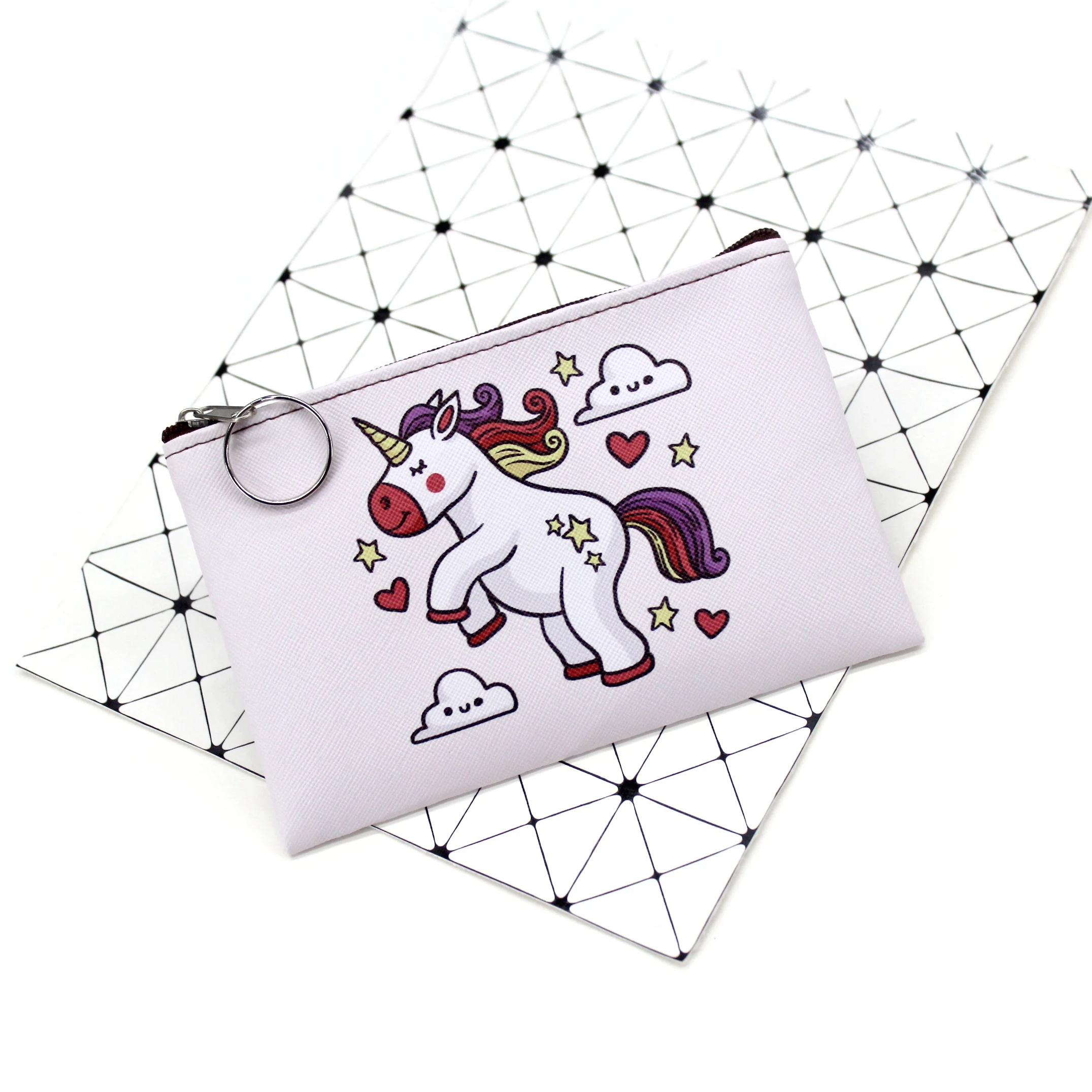 Unicorn 5 Мультяшный единорог, кошельки для монет, женские мини-кошельки, милый держатель для карт, Дамский ключ, сумки для денег для девочек, кошелек для девочек, Детский кошелек - Цвет: Unicorn 5