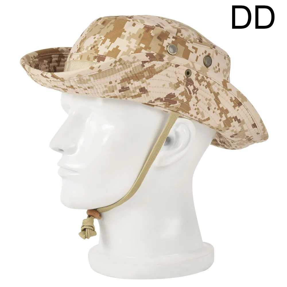 SINAIRSOFT летняя тактическая Бонни армейская охотничья шляпа Военная камуфляжная уличная спортивная бейсболка для горного туризма Мужская нейлоновая LY1203 - Цвет: DD