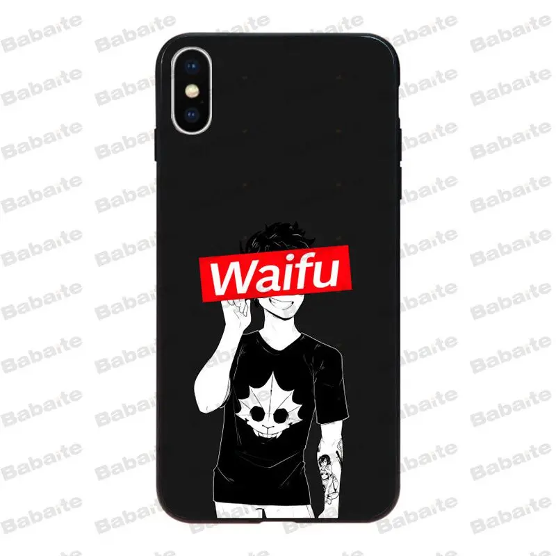 Babaite Sugoi Senpai аниме Waifu черный мягкий чехол для телефона для iPhone 8 7 6 6S Plus X Xs Xr XsMax 5 5S SE 5c Coque11 11pro 11promax - Цвет: A11