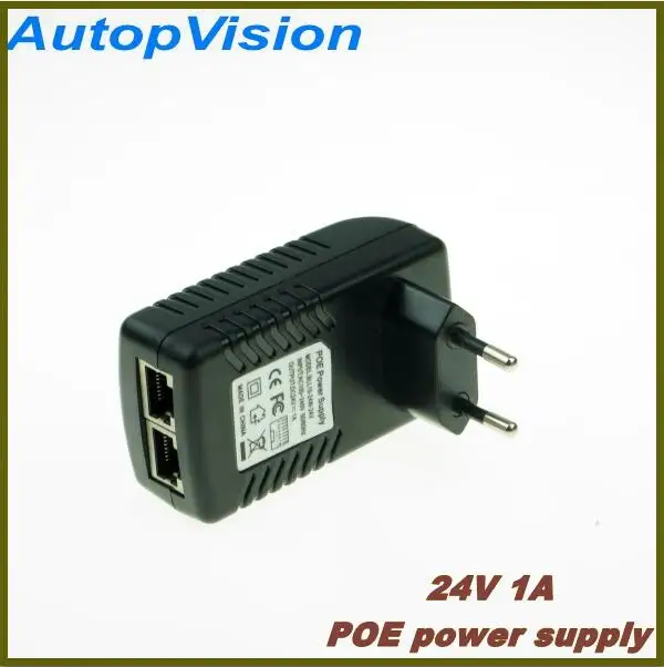 Новый активный Адаптеры питания poe инжектор PSE Выход DC24V 1A Мощность Over Ethernet ЕС Plug Бесплатная доставка
