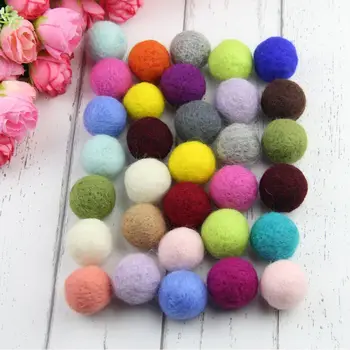 

Wool Felt Balls Round Wool Felt Balls Pom Poms For Baby Girls Diy Room Party Decoration Newborn Photography Props 20 Colors