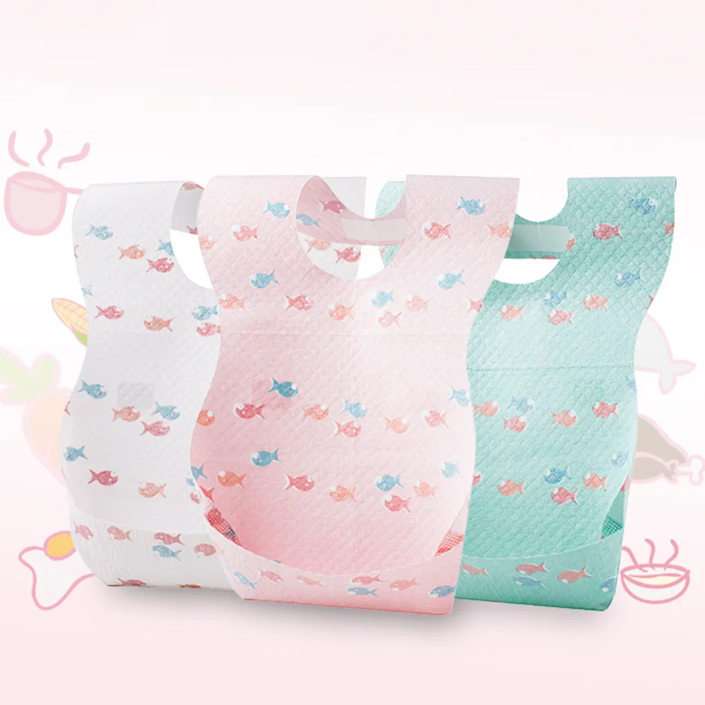 New 25 PCS Infant Disposable Bibs Baby Pinafore Saliva Towel Bibs