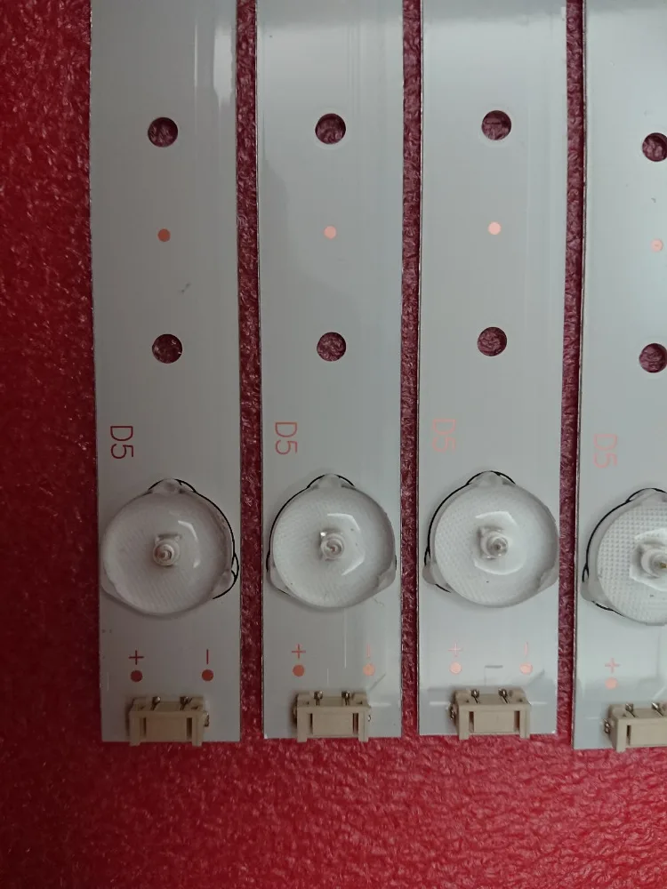 

New 5set-40pcs 5LED 405mm LED strip For TQL43F4PR001 43E3000 5800-W43001-3P00 E465853 02K03177A RDL430WY RDL430FY