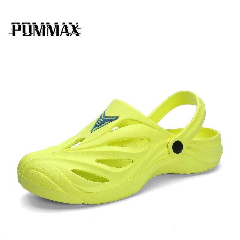 Men Outdoor Shoes Closed Toe Slip-on Shoes Walking Beach Crocs-shoes Summer Beach Sandalias Crocs Shoes