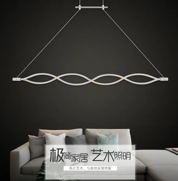 Onda creativa diseño de acrÃlico droplight moderno colgante lámparas sala de estar comedor colgante lámpara iluminación.jpg Comedor Iluminacion diseño