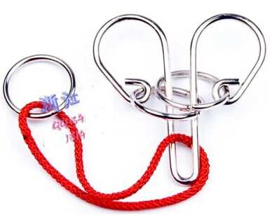 

Classic Metal Rope Wire Puzzle Magic IQ Test Brain Teaser Puzzles Game for Adults Kids