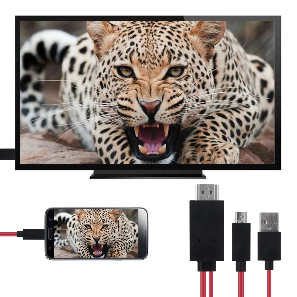 Новое поступление адаптер MHL Micro USB Для HDMI 1080P HD TV кабеля для телефонов Android Samsung 11Pin