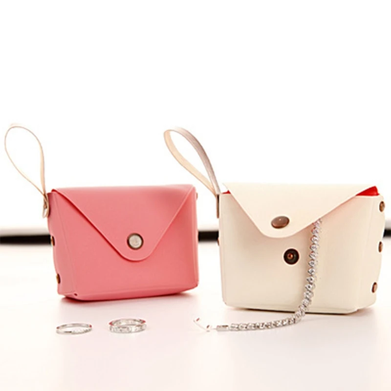

THINKTHENDO Candy Color Women Coin Purse Wristlet Lady Wallet Girls Change Pocket Keys Case