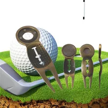 1 шт. инструмент для гольфа Серебряный ремонтный инструмент для гольфа Гольф инструмент для углубления магнит с Гольф-маркер брелок клипса для обшивки Прямая поставка