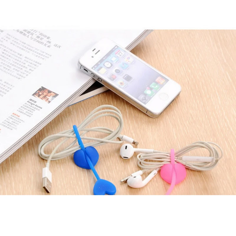 

Portable Travel Accessories Cute Adjustable Button Cable Sort Out Winder Earphone Protector USB Accessory Packe Organizer Buckle