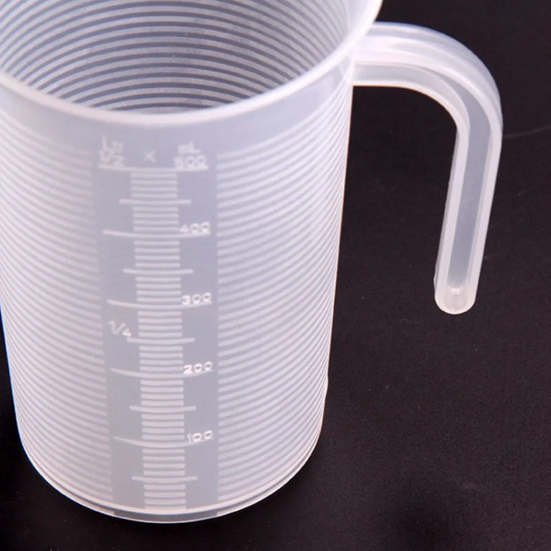 1pc Plastic Liquid Measuring Jug Cup Graduated Surface Cooking Bakery Kitchen Lab