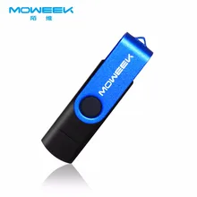 Moweek 16 Гб 6 шт./упак. разноцветные OTG USB флеш-накопитель Флешка usb Внешняя память